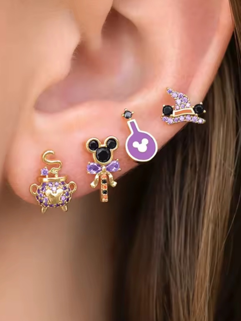 Disney’s Mickey Halloween Stud Earrings Set